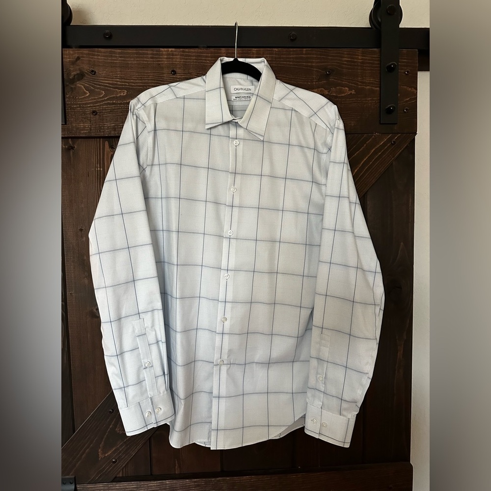 Calvin Klein slim fit stretch button down